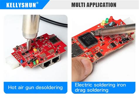 Smd Bga Rework Desoldering Solder Station 8586 Kellyshun Soldering Iron Hot Air Heat Gun For