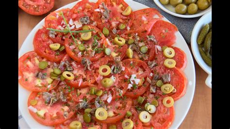 Carpaccio de tomate fácil rápido y delicioso YouTube