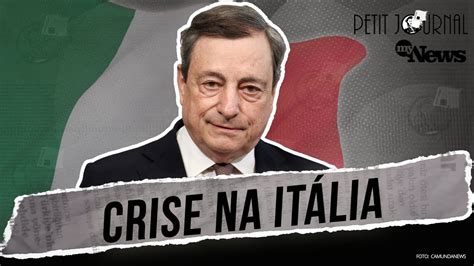 Crise na Itália primeiro ministro Mario Draghi pede demissão