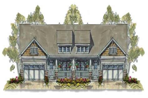 Ranch Duplex Plan With 3 Bedrooms 1195 Sq Ft Per Unit 120 1633