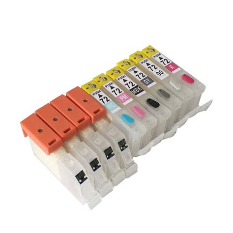 Aliexpress Buy 10 Colors For Canon PGI 72 Refillable Ink