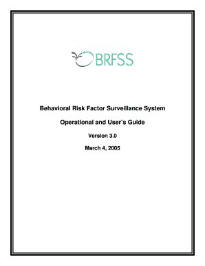 Fillable Online Cdc Behavioral Risk Factor Surveillance System