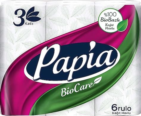 Papia BioCare 6 lı Kağıt Havlu Fiyatları Özellikleri ve Yorumları En