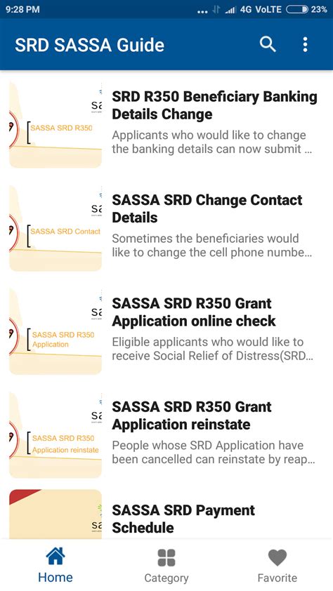 Sassa Srd R350 Guide For Android Download