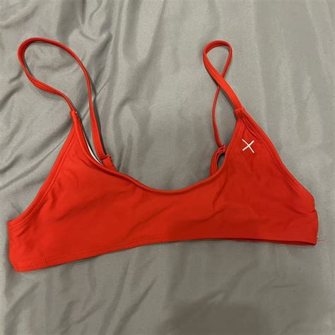 Women S Red Bikini And Tankini Tops Depop