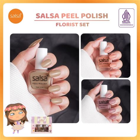 Jual MFI SALSA PEEL OFF NAIL POLISH SET ISI 3 KUTEK KUKU HALAL