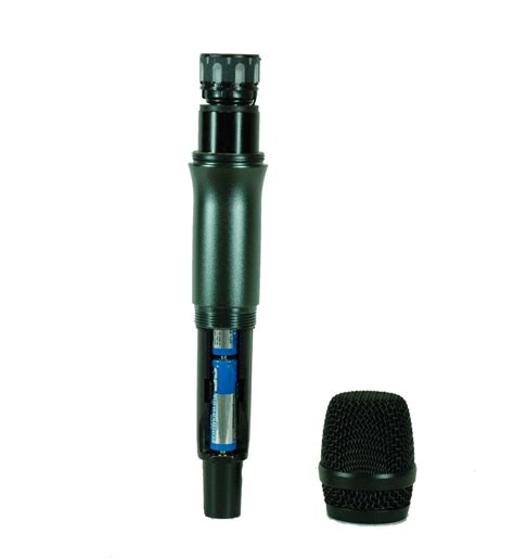 Двоен UHF микрофон MU218 CASE със сменяема честота