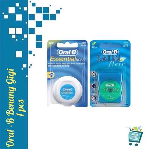 Jual Oral B Benang Gigi Essential Floss Satin Floss M Shopee