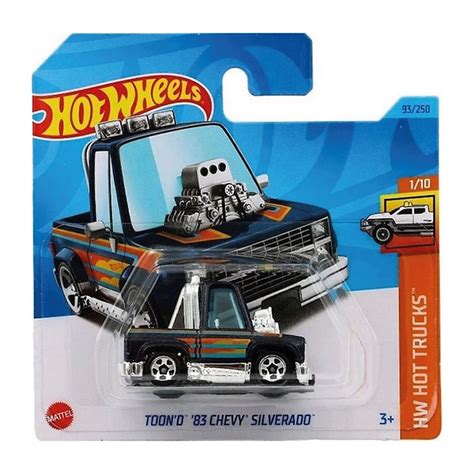 Hot Wheels 1 64 Ölçek Tekli Regular Arabalar HKK57 Hw Hot Trucks Toon d 83 Chevy Silverado