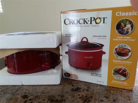 Crock Pot Quart Oval Slow Cooker Red