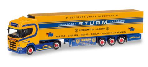 Herpa Scania Cr Hd K Hlkoffer Sattelzug Spedition Sturm