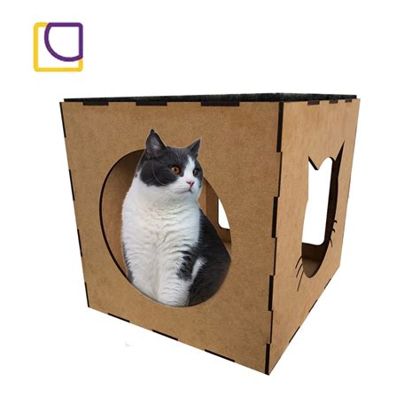 Nicho Para Gatos Caixa Mdf Casinha De Gatinhos Playground No Shoptime