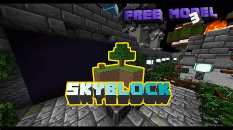 Blockbench Bedrock Free Skyblock Model And Texture Download Youtube