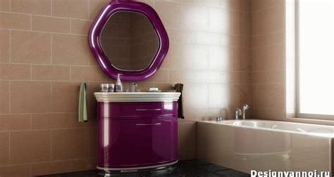 Сиреневая ванная комната 30 фото дизайна фиолетовой плитки