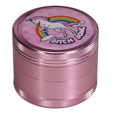 Grinder Part Bitch Bong Pink Black Leaf Avalon Magic Plants