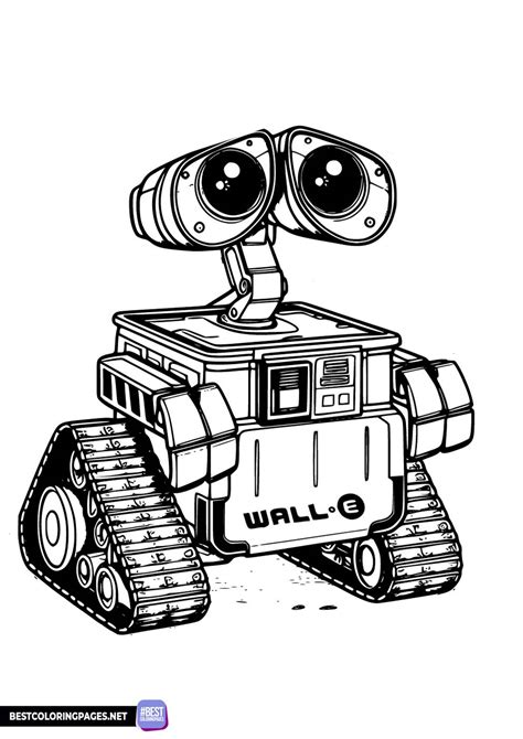 Wall E Coloring Page Free Printable Coloring Pages