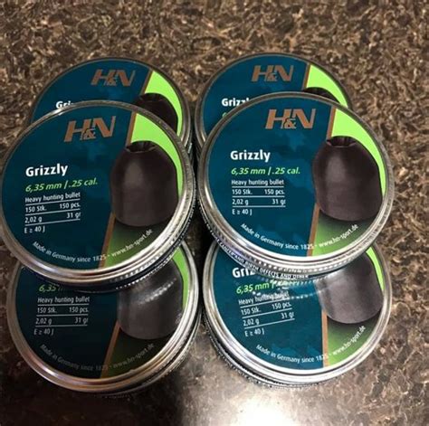 H N Grizzly 25 Cal Air Rifle Pellets 25 Cal Pellets Air Rifle