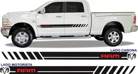 Adesivos Dodge Ram Laramie 2500 Faixa Lateral Par Parcelamento Sem Juros