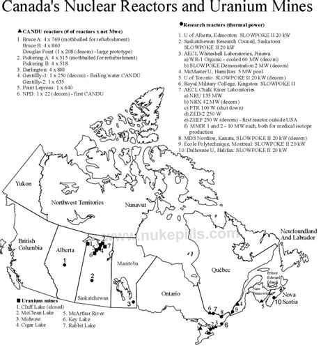 Nuclear Reactor Map | Radiation and Nuclear Emergency Prepper Supplies