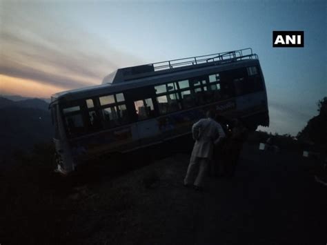 Narrow Escape For Passengers As Himachal Bus Veers Off Mountain Road