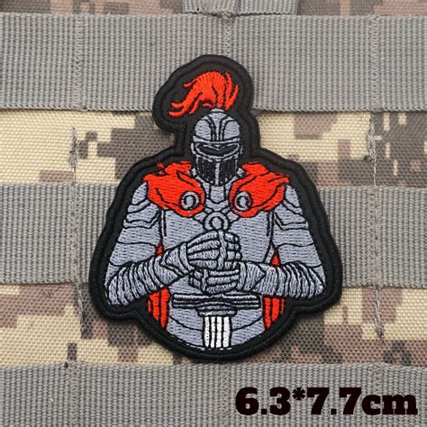 Cavaleiro Patches Bordados T Ticos Militares Bra Adeira Emblema Mochila