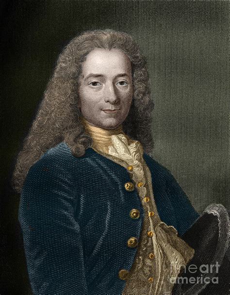 Portrait Of Francois Marie Arouet Aka Voltaire Painting By French