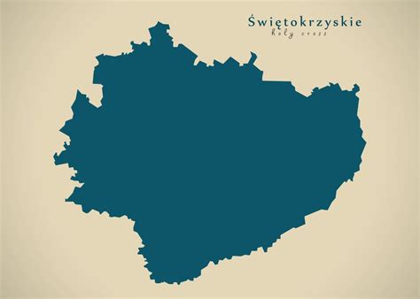 Swietokrzyskie State Map Poster By Ingo Menhard Displate