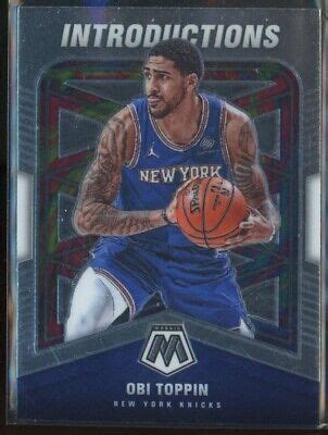 Panini Mosaic Obi Toppin Introductions Rookie Rc Knicks Ebay