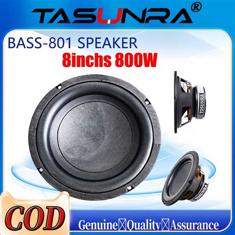 Tosunra Speaker Inches Subwoofer Watts Bass Double Magnet Box