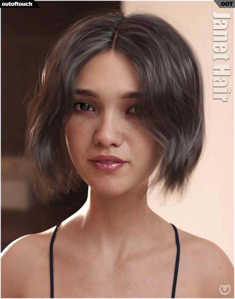 Janet Hair For Genesis 3 And 8 Females 3d Figure Assets Outoftouch