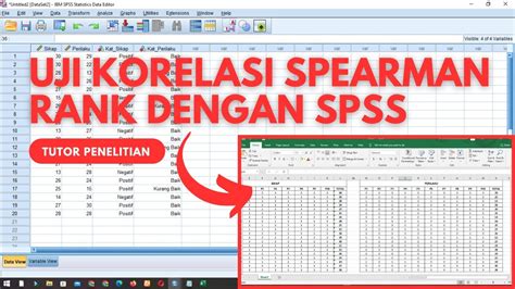 Cara Uji Analisis Korelasi Spearman Rank Menggunakan Spss Youtube