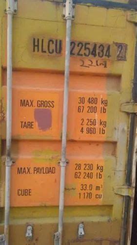 Galvanized Steel Dry Container Used Containers Capacity Ton At