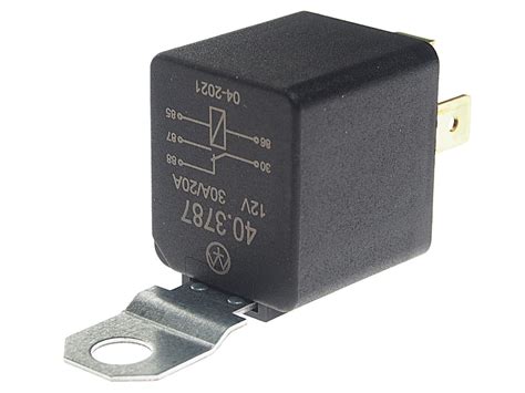 Реле электромагнитное 12V 5-ти контактное 20/30А с кронштейном ...