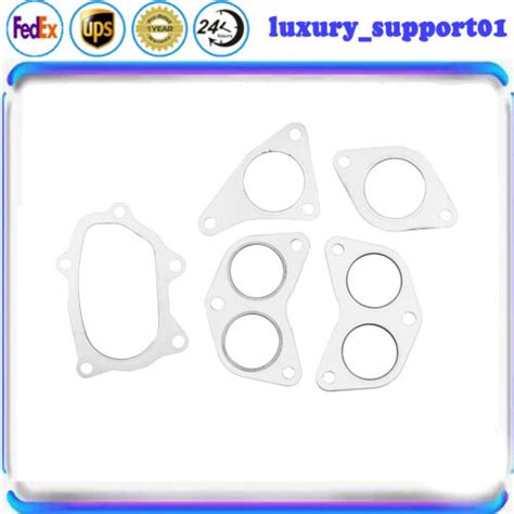 Up Down Pipe Exhaust Manifold Gaskets Set Fit Subaru Impreza Wrx Sti