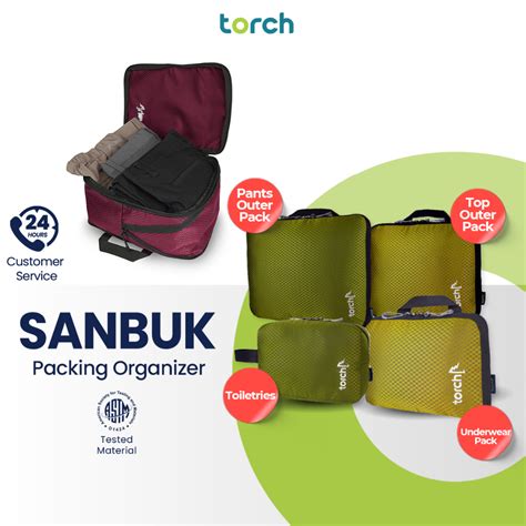 Jual Torch Expandable Pouch Packing Set Organizer Travel Pouch Cubes