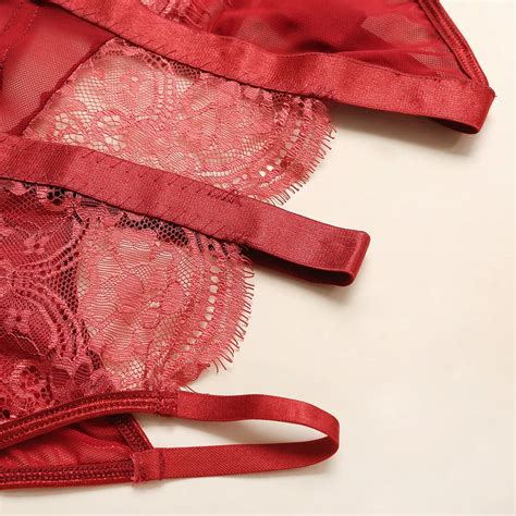 Km10902 Wholesale Women Lace Bandage See Through One Piece Sexy Lingerie Buy Lingerie Women