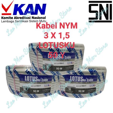 Jual Kabel Listrik Kabel Lotusku X Mm Nym Kawat Tembaga Permeter