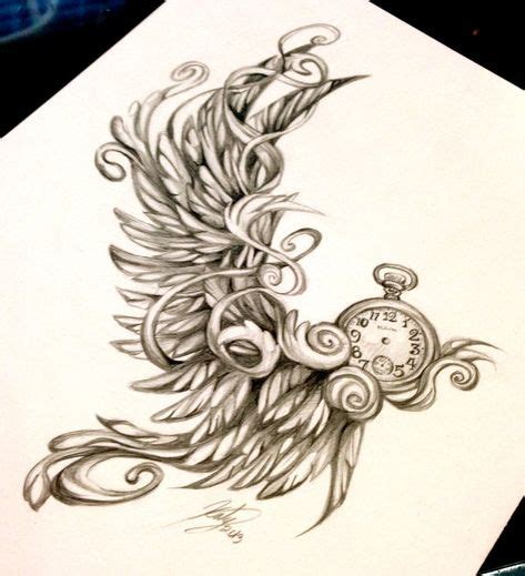 44 Clock With Wings Tattoo ideas | wings tattoo, clock tattoo, tattoos