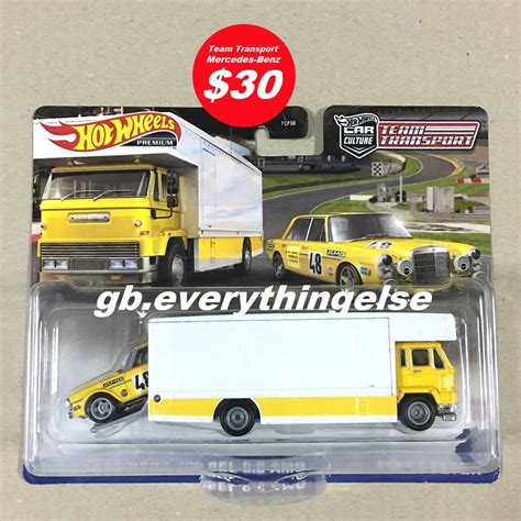 Hot Wheels Premium Team Transport Mercedes Benz SEL AMG Fleet Flyer CREASE Marks On