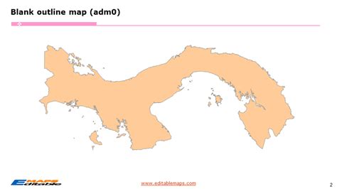 Panama Map with 10 Provinces, 3 Regions and 76 Districts - Editable ...