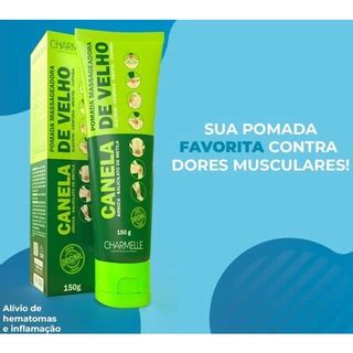 Pomada Massageadora Canela De Velho Arnica G Charmelle Shopee Brasil