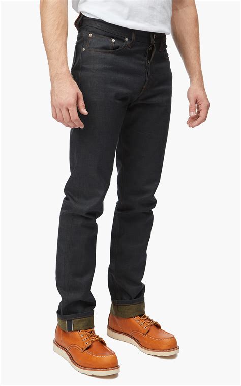 Naked Famous Denim Weird Guy Catechu Selvedge Denim Oz Cultizm