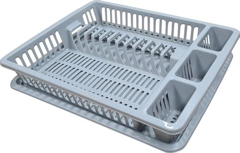 Malabsy® Large Plastic Dish Drainer Plate Cutlery Rack Kitchen Sink