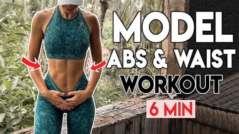 Model Abs Waist Get Line Abs Minute Workout Youtube