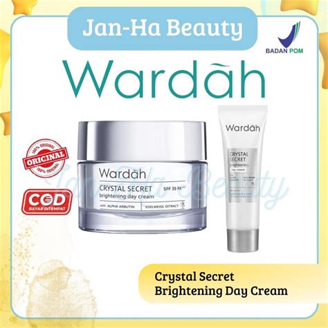 Jual Wardah Crystal Secret Brightening Day Cream Krim Siang Dengan Ekstrak Edelweiss Dan