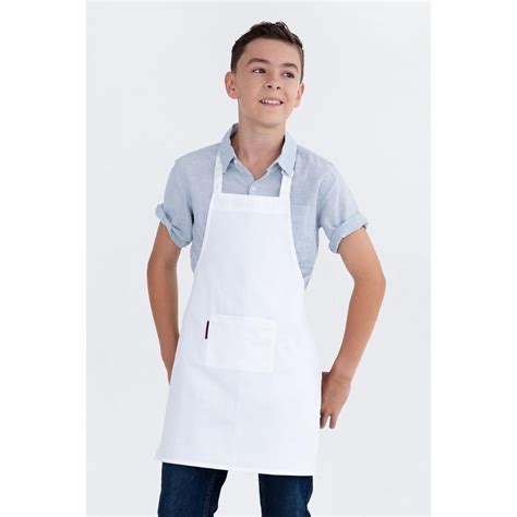 Kids Apron White Chefs Essentials