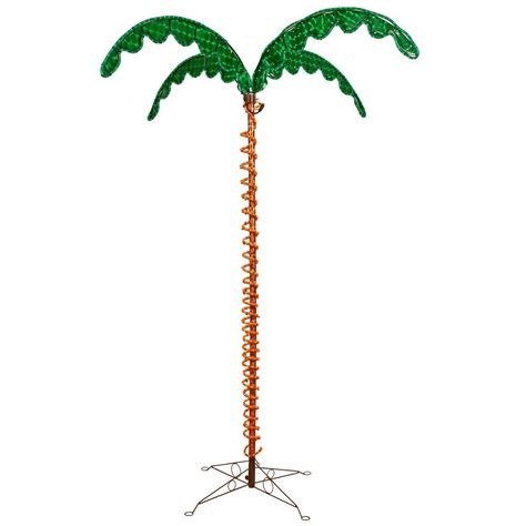 Earthflora Pre Lit Artificial Palm Trees 7 Ledrope Light Palm Tree