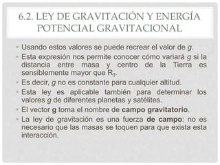 VI Gravitación 2 Ley de gravitación y energía potencial gravitatoria PPT