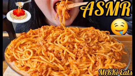 Spaghetti Tomato Sauce 🍝 Asmr Mukbang 番茄意大利面声控吃播 Eating Sounds No