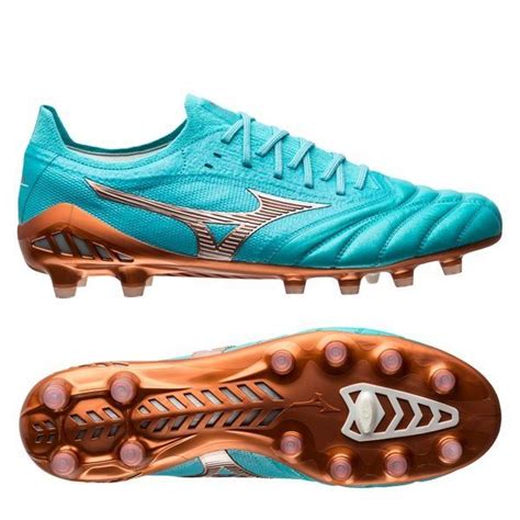 Mizuno Morelia Neo III Beta Made in Japan FG AG Azure Blue Blå Sølv